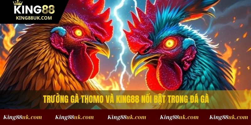 Trường Gà Thomo: Các Mẹo Chơi Giúp Tăng Tỷ Lệ Thắng 2 Trường gà Thomo và King88 nổi bật trong đá gà